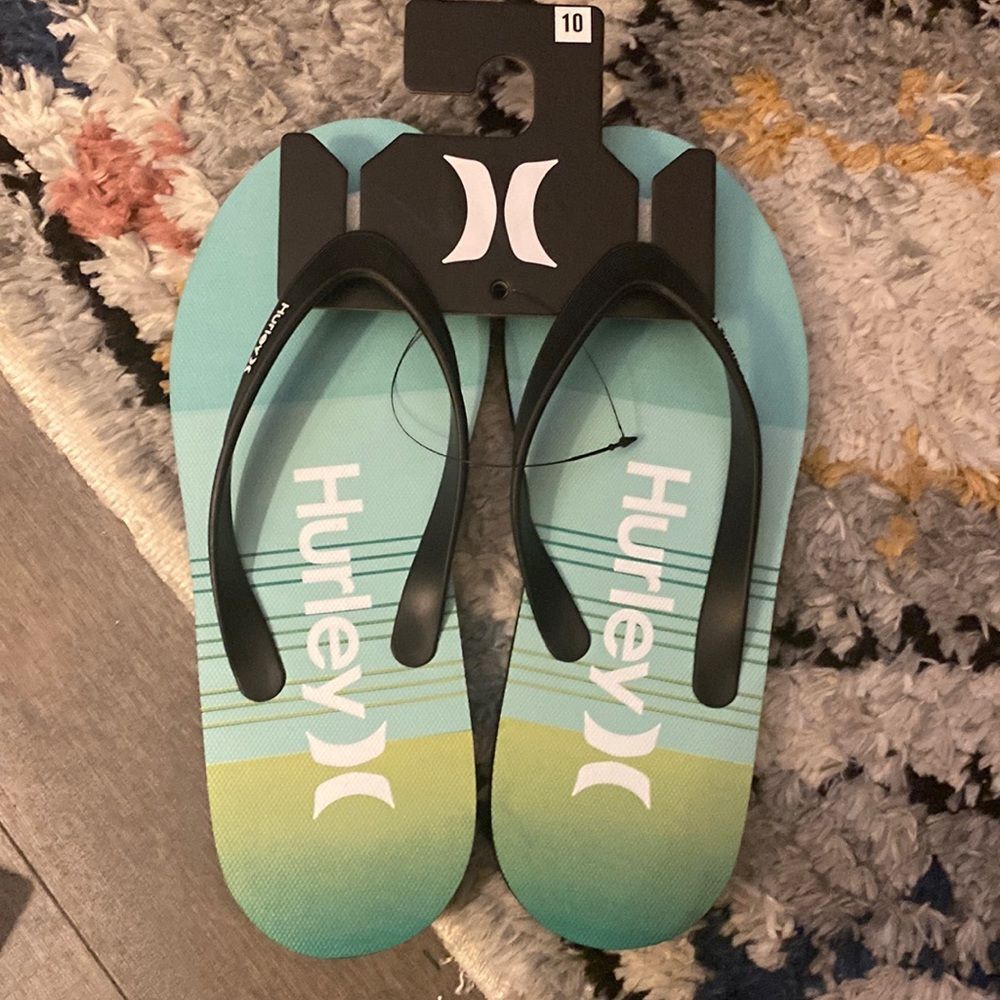 Hurley Flip Flops Size 10 NWT